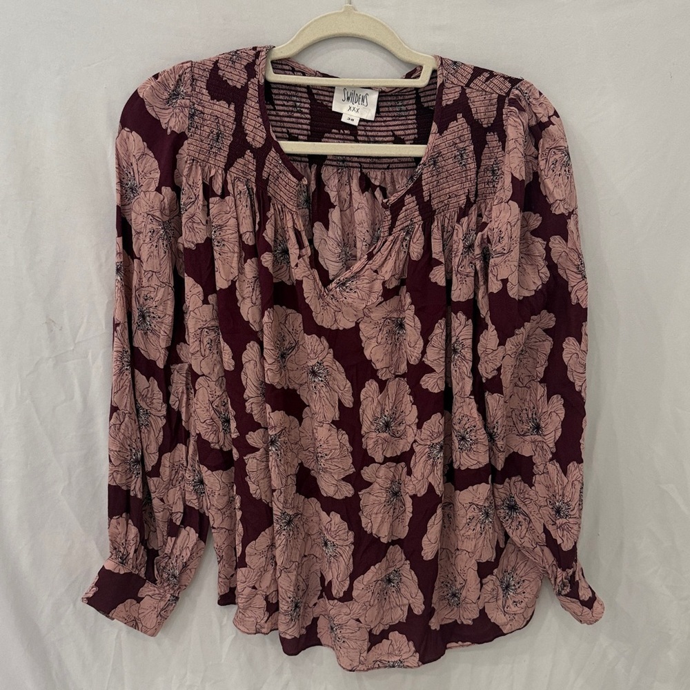 Swildens printed blouse sz 38